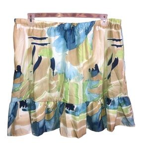 SHEIN CURVE Bright Colorful Skirt Sz 4XL (US 20)